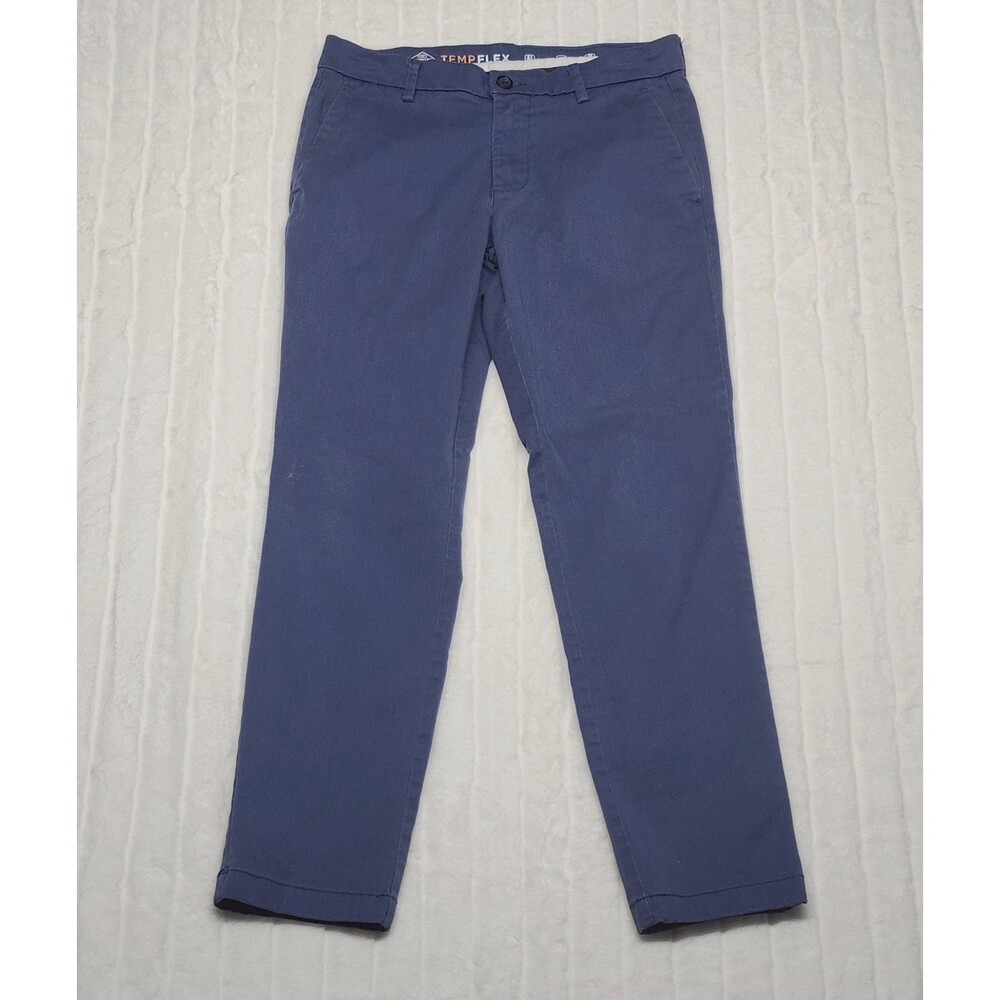 St. John's Bay TempFlex Men's 30x30 Blue Straight Fit Chino Pants Stretch